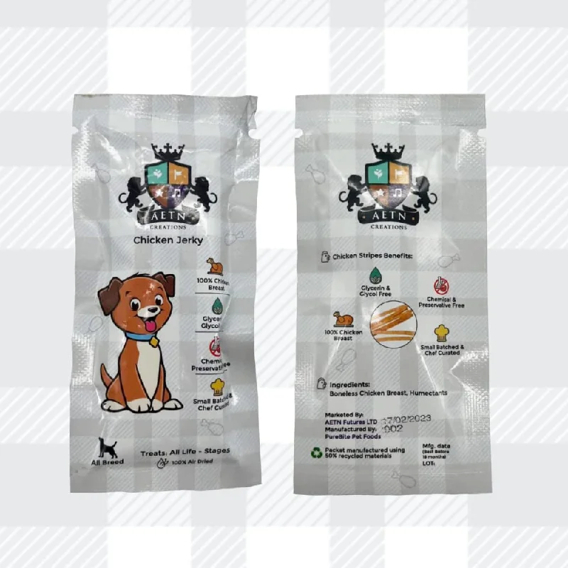 AETN Creations Prescription Diet Canine Kidney Care K/D Wet Dog Mix - 3 Stew / 3 Regular Chicken for Kidney Disease plus AETN Jerky Treat