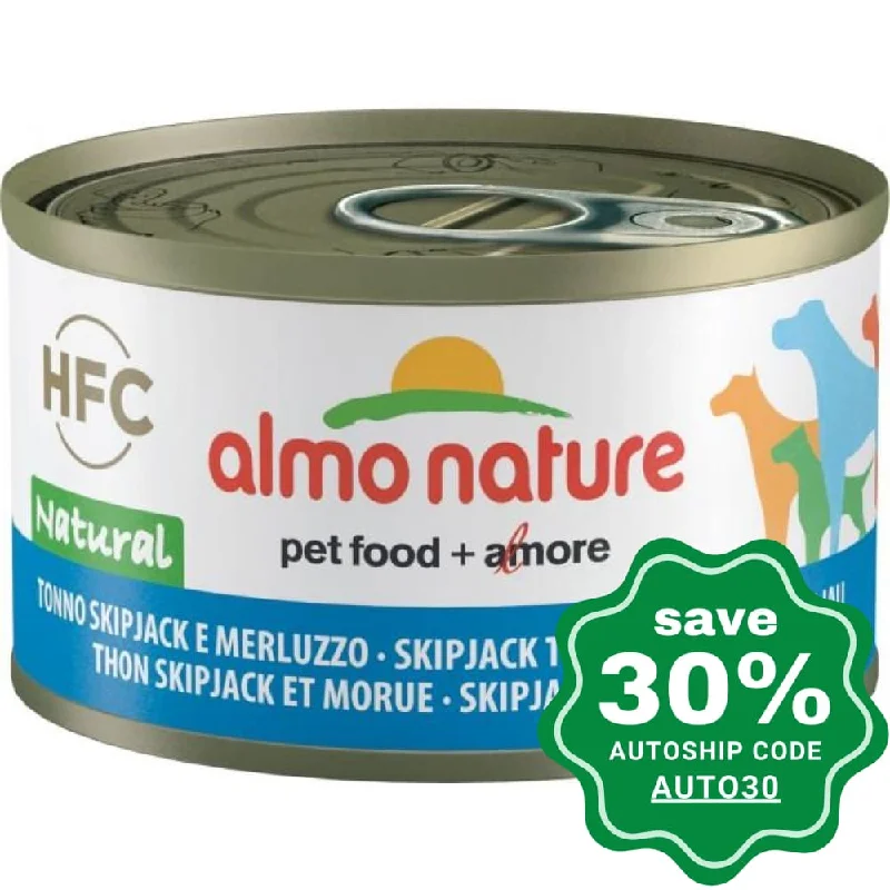 Almo Nature - Wet Food for Dogs - HFC Natural - Skipjack Tuna & Cod - 95G (min. 24 cans)