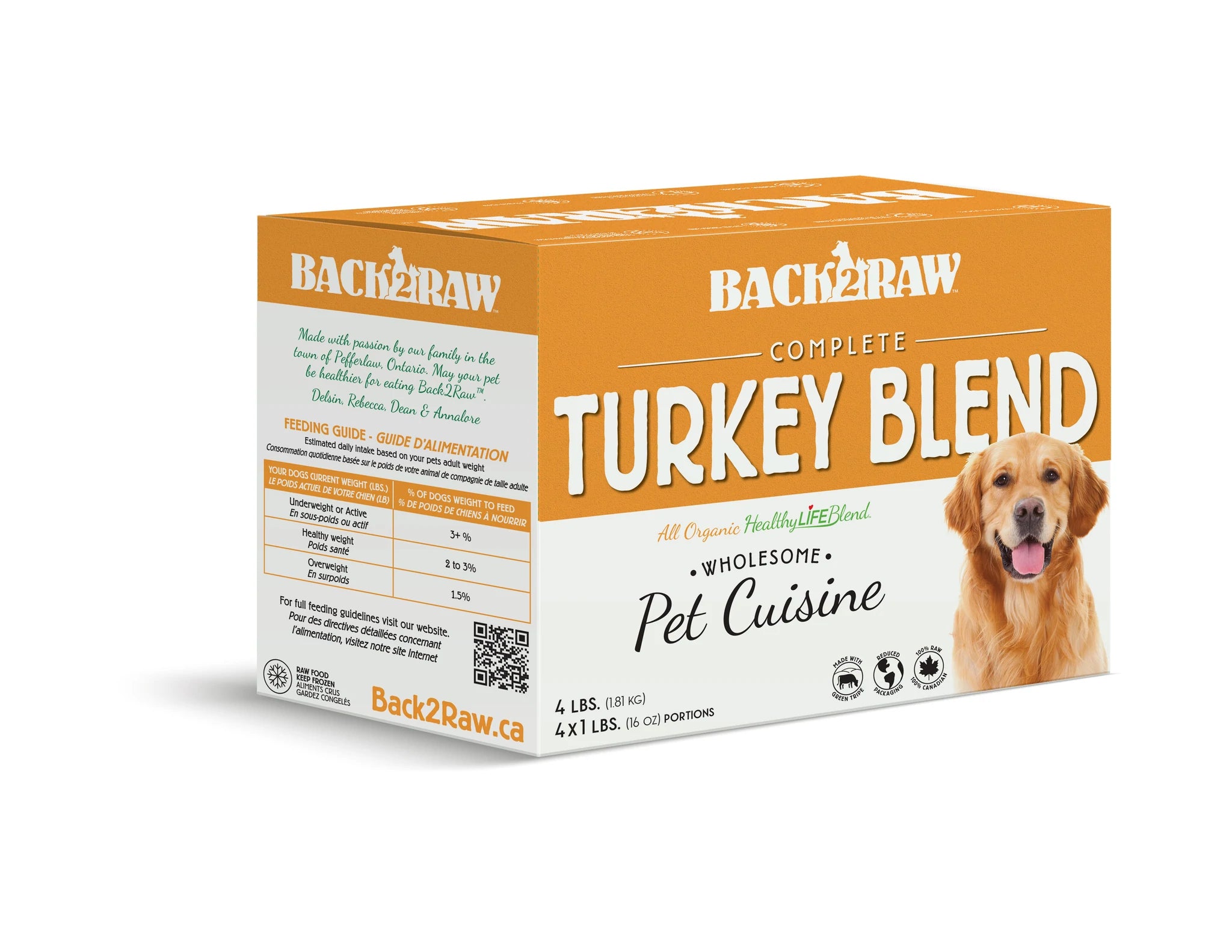 Back2Raw Complete Turkey Blend (4LB Box)