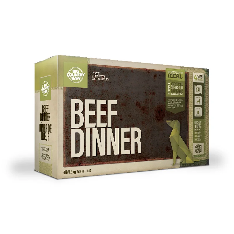 Big Country Raw Beef Dinner Carton - 4 Lb