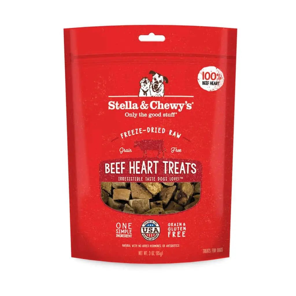 Beef Heart Treats 3 oz - Freeze Dried Raw Dog Treats - Stella & Chewy's