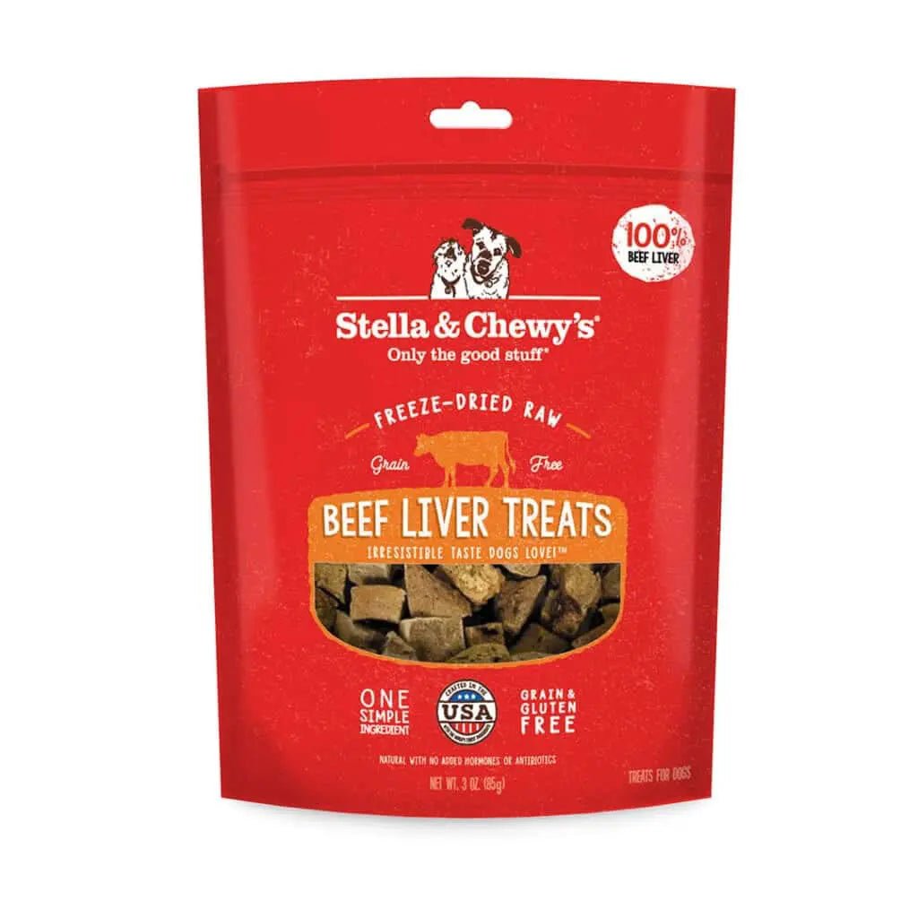 Beef Liver Treats 3 oz - Freeze Dried Raw Dog Treats - Stella & Chewy's