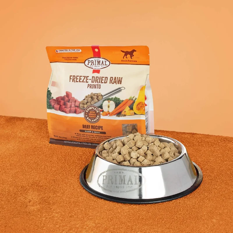 Beef Recipe Raw Pronto - Freeze Dried Raw Dog Food - Primal Pet Foods