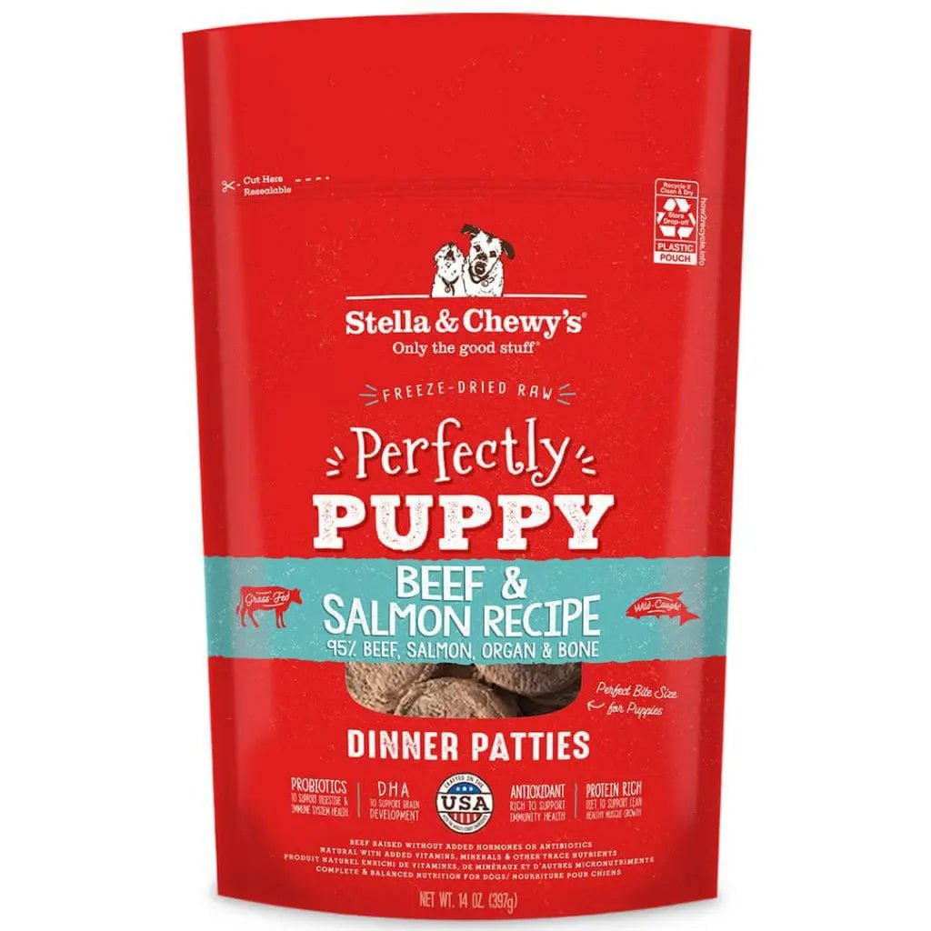 Beef & Salmon Puppy Dinner Patties - Freeze Dried Dog Food - Stella & Chewy's