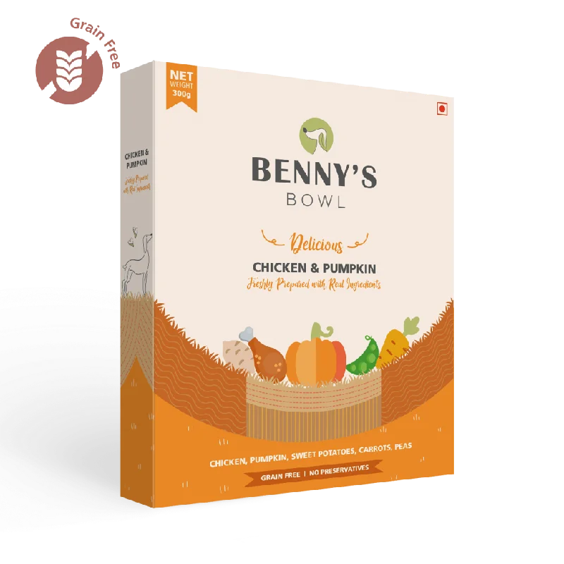 Bennys Bowl Chicken & Pumpkin 300gm