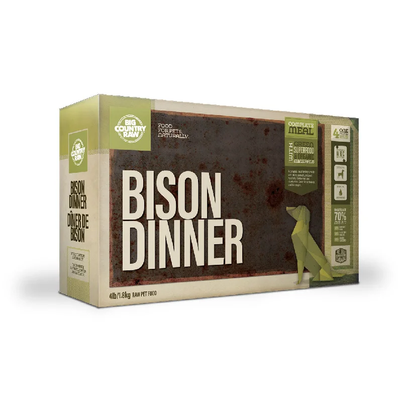 Big Country Raw Bison Dinner Carton - 4 Lb