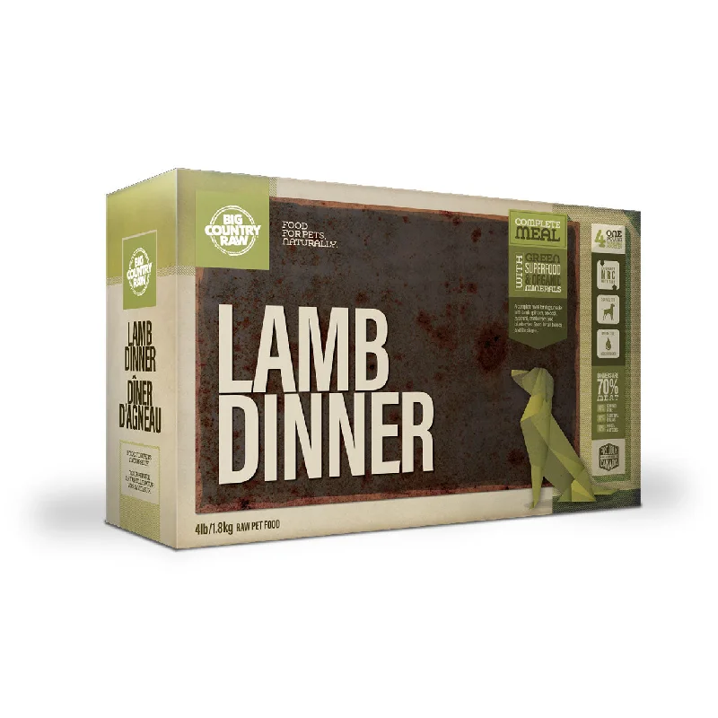 Big Country Raw Lamb Dinner Carton - 4 Lb