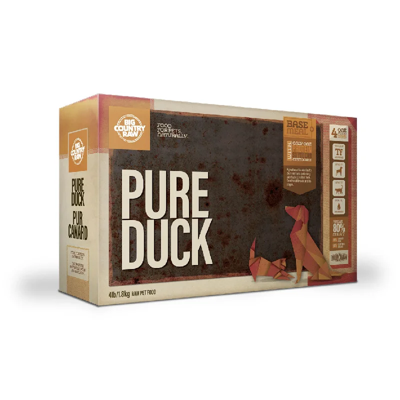 Big Country Raw Pure Duck Carton - 4 Lb