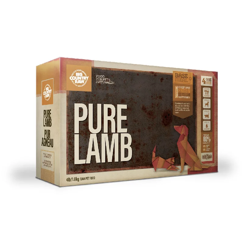 Big Country Raw Pure Lamb Carton - 4 Lb