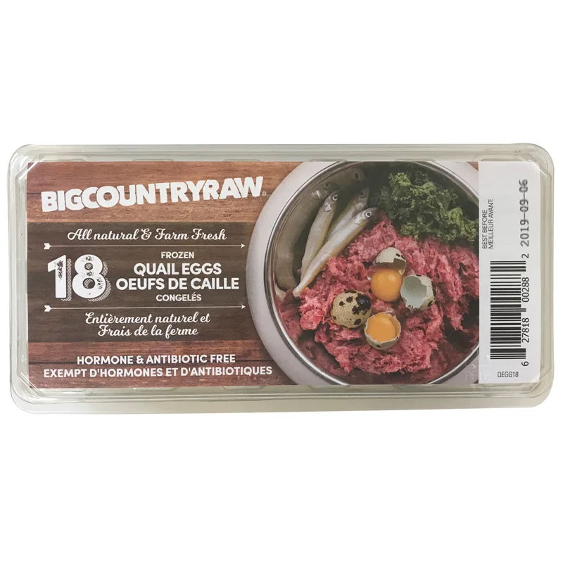 Big Country Raw Quail Eggs (Frozen) - 18 Pk