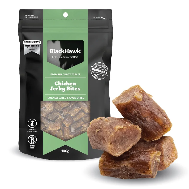 Black Hawk Chicken Jerky Bites Puppy Dog Treat 100g