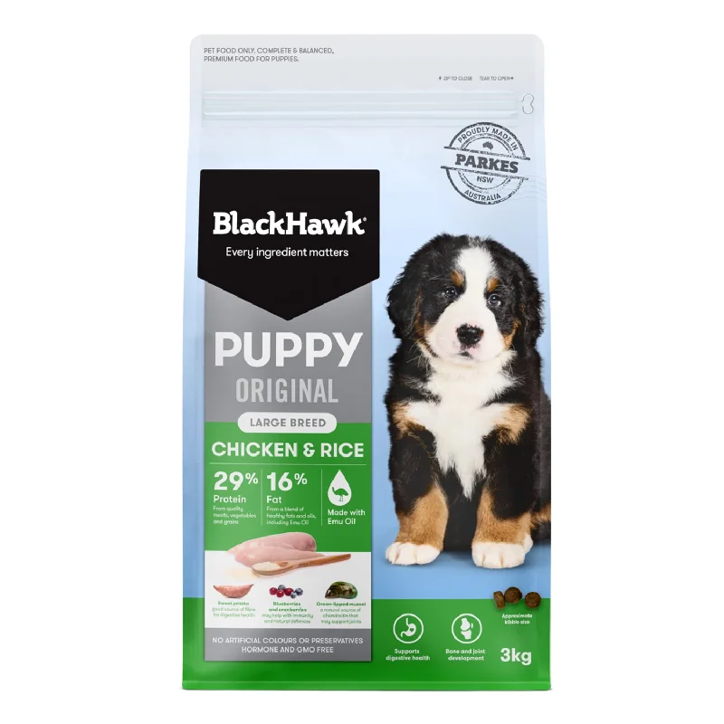 Black Hawk Large Breed Chicken & Rice Puppy Dry Dog Food