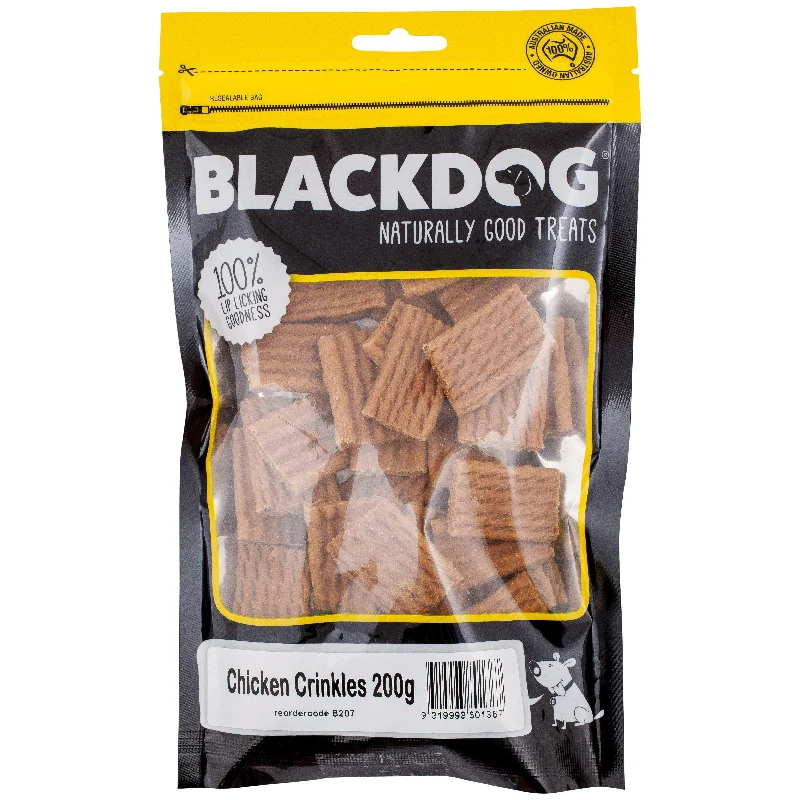 Blackdog Chicken Crinkles Dog Treats 200g