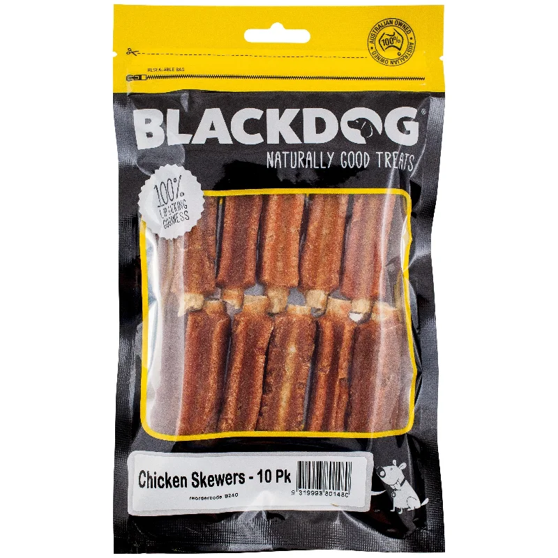 Blackdog Chicken Skewers Dog Treats 10 Pack