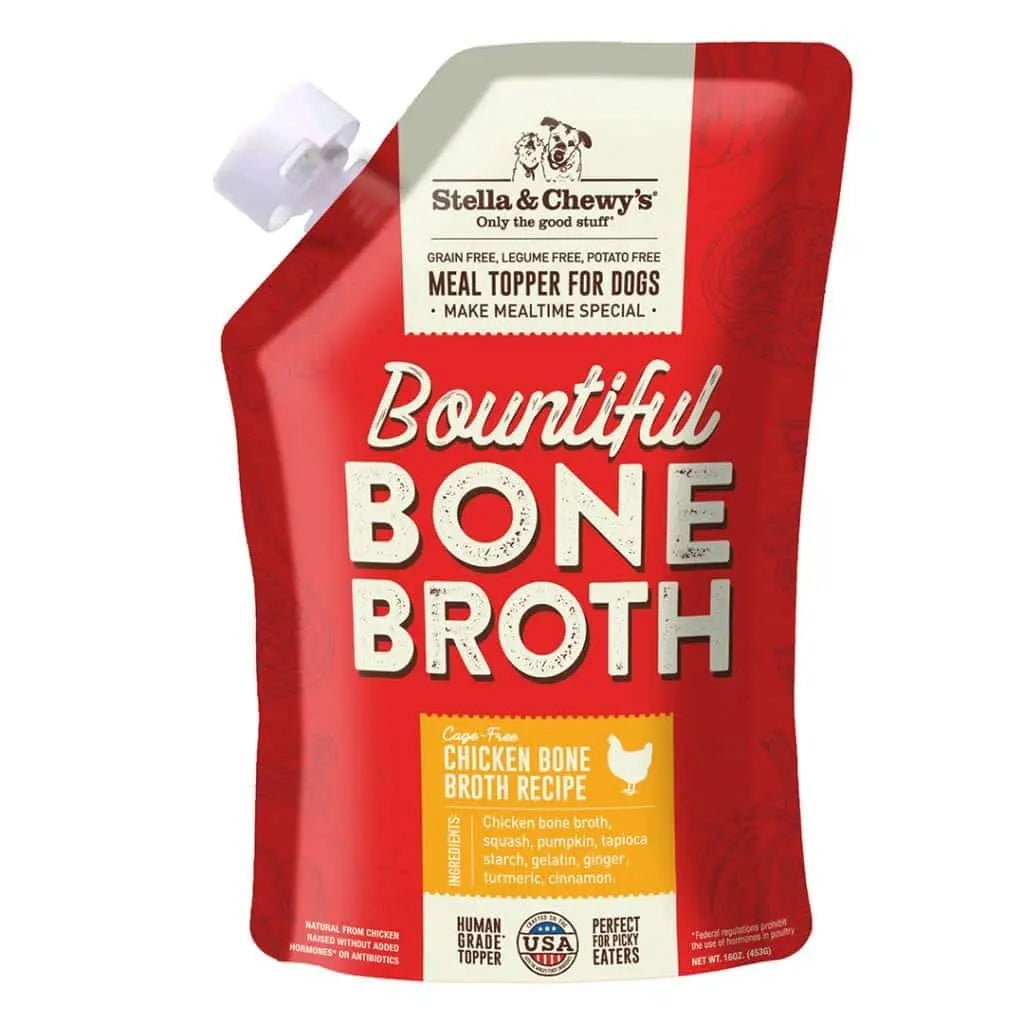 Bountiful Bone Broth Cage Free Chicken Recipe - Dog Food Topper - Stella & Chewy's