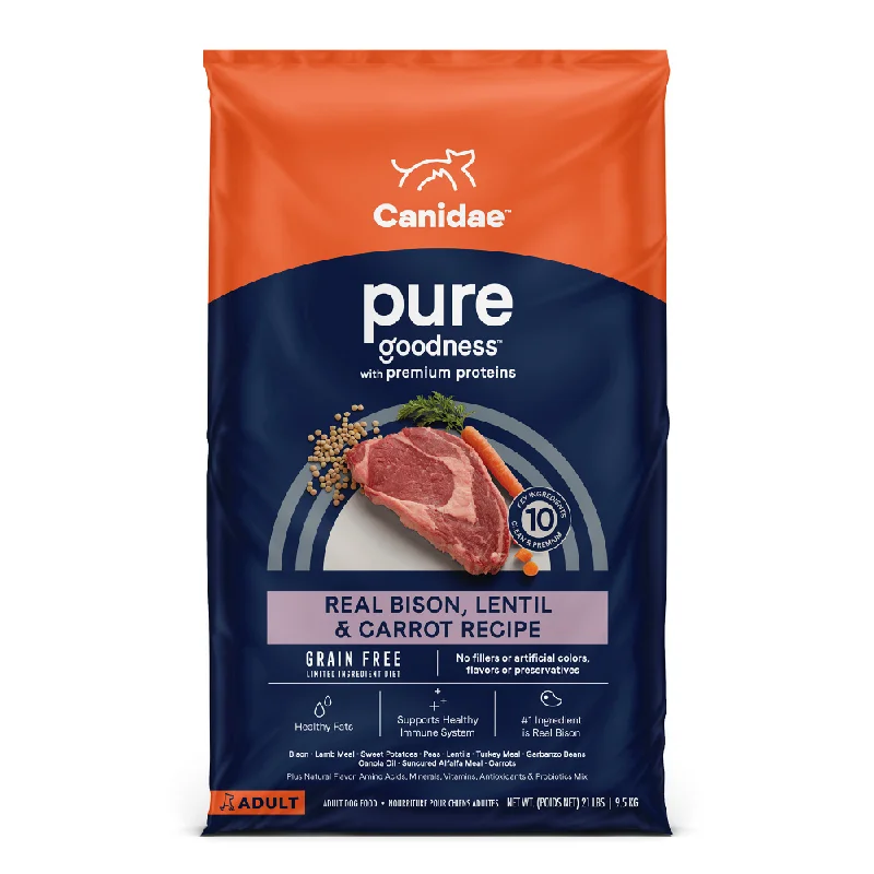 Canidae Pure Goodness Real Bison Lentil & Carrot Recipe Dry Dog Food