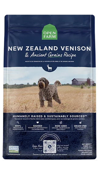 Open Farm Dry Dog Food: New Zealand Venison & Ancient Grains Recipe