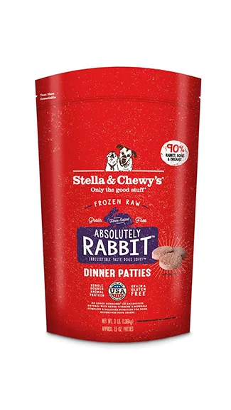 Stella & Chewy's Frozen Dinner Patties: Absolutely Rabbit