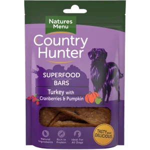 Country Hunter Superfood Bar Turkey with Pumpkin & Cranberries 100g