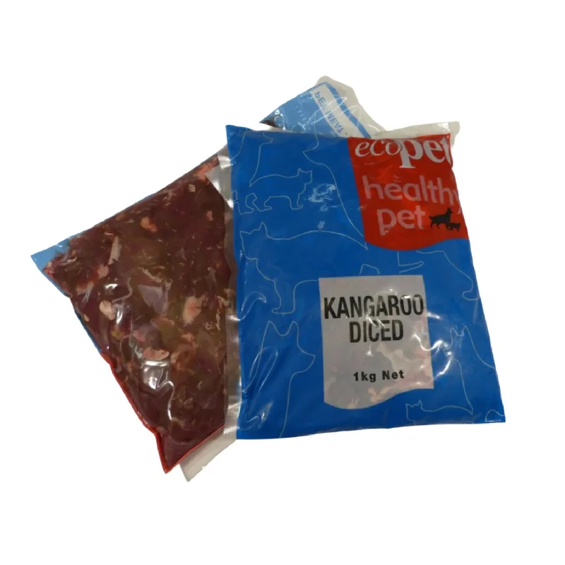 Ecopet Diced Kangaroo Raw Dog Food 1kg