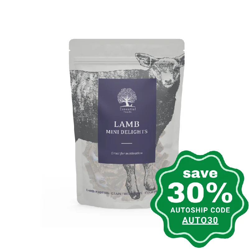 Essential Foods - Dried Treats For Dogs - Lamb Mini Delights - 100G