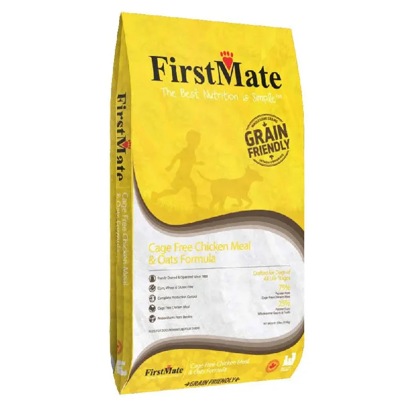 FirstMate? Grain Friendly? Cage Free Chicken Meal & Oats Formula Dog Food