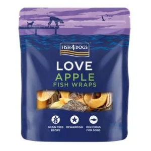 Fish4Dogs Apple Fish Wraps 90g