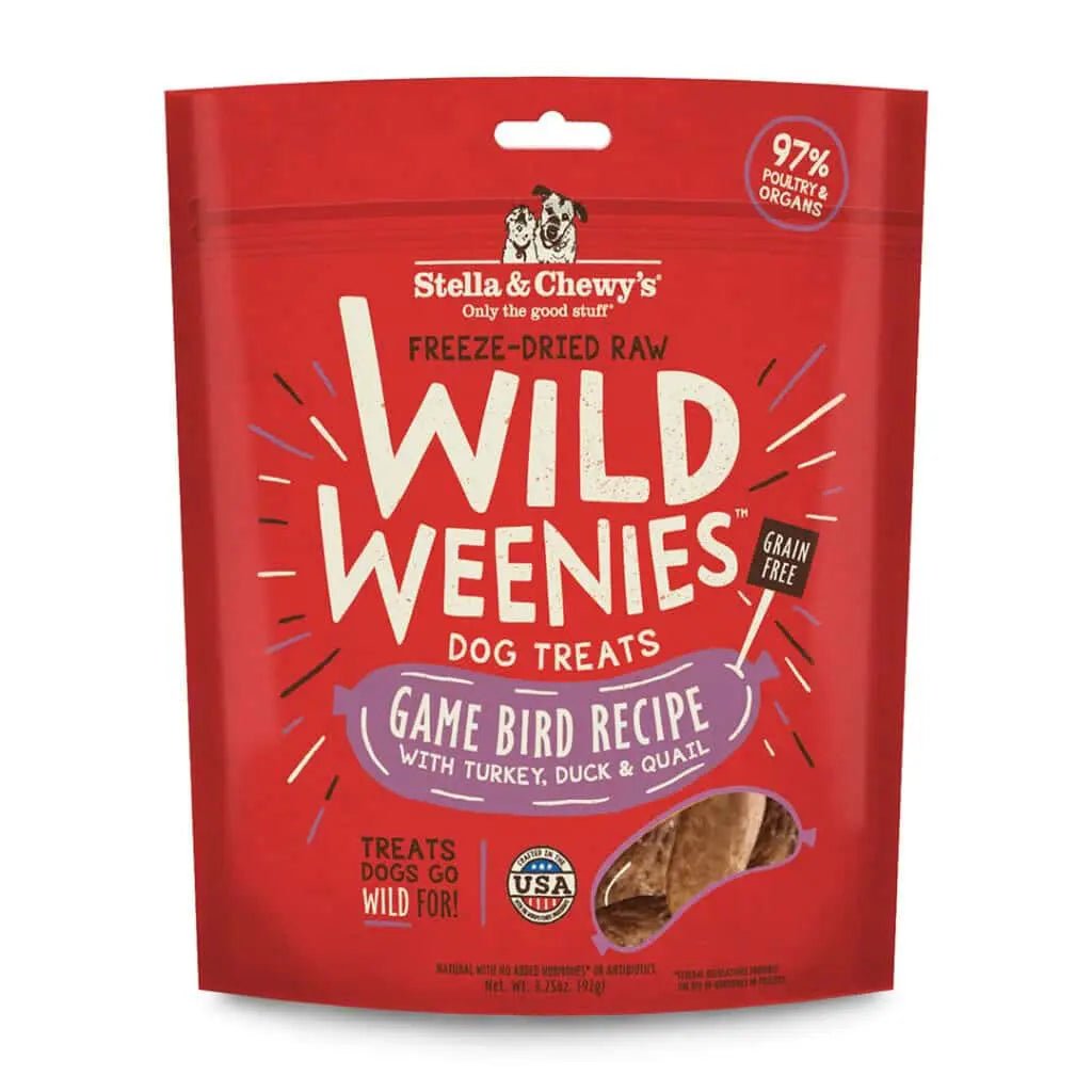 Game Bird Wild Weenies - Freeze Dried Raw Dog Treats - Stella & Chewy's