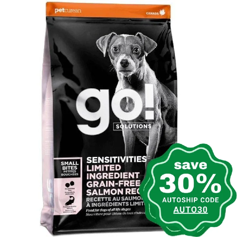 GO! SOLUTIONS - SENSITIVITIES Dry Food for Dog - Limited Ingredient Grain Free Salmon Small Bites Recipe - 6LB