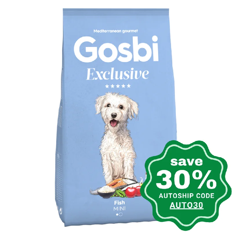 Gosbi - Dry Food for Small Breeds Adult Dogs - Exclusive Fish Mini Recipe - 7KG