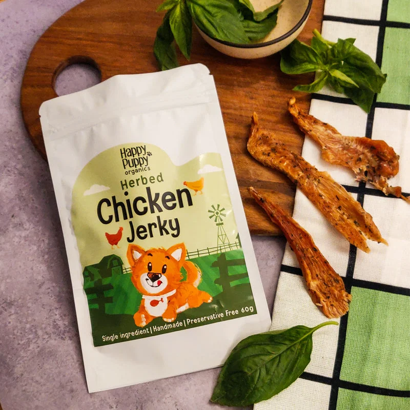 Happy Puppy Organics Herbed Chicken Jerky 60gm