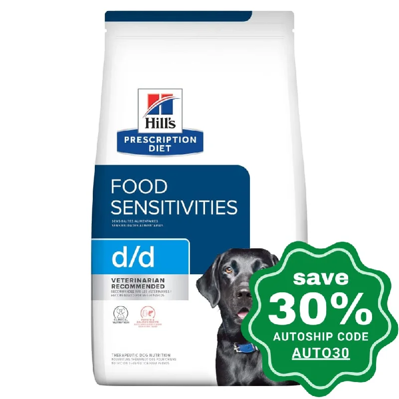 Hill's Prescription Diet - Dry Dog Food - Canine d/d Skin Sensitivities Potato & Salmon - 8LBS