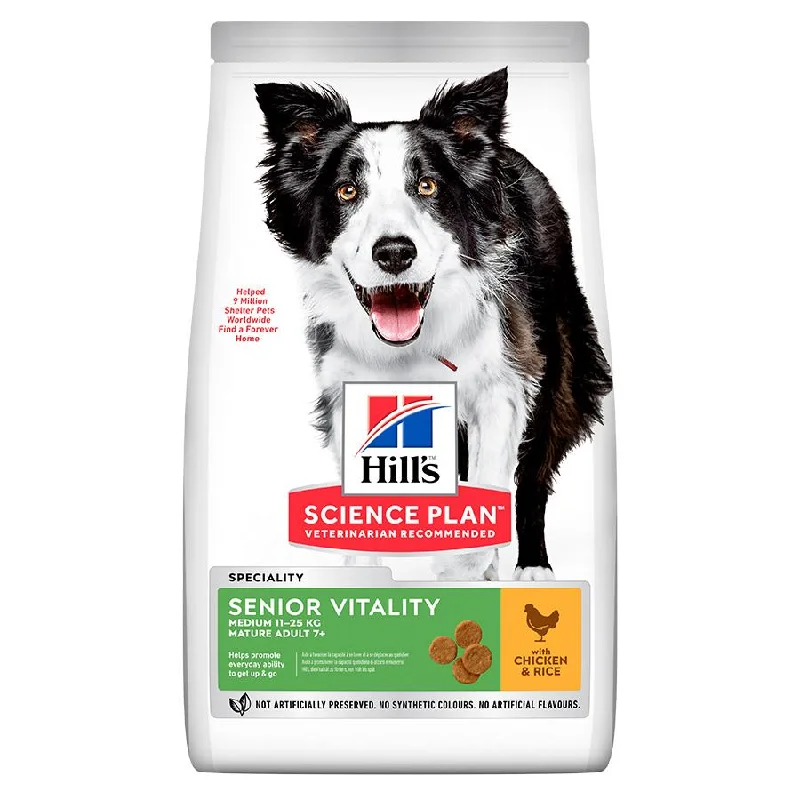 Hill's Science Plan Adult 7+ Senior Vitality Medium Dog Food Chicken