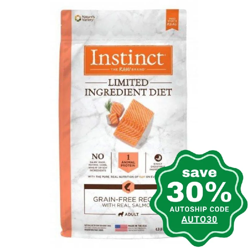 Nature's Variety Instinct - Dog Dry Food - Limited Ingredient Diet Grain-Free with Salmon - 20LB