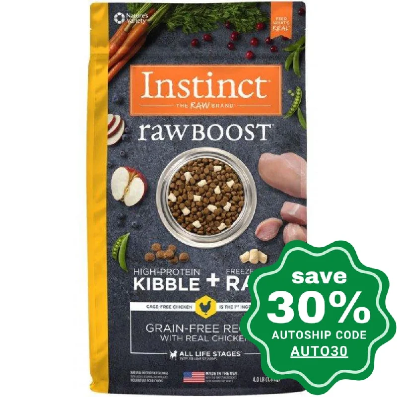 Nature's Variety Instinct - Dog Dry Food - Raw Boost Grain-Free with Chicken - 4LB