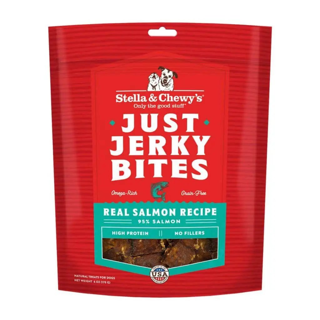 Just Jerky Bites Real Salmon Recipe 6 Oz - Freeze Dried Raw Dog Treats - Stella & Chewy's