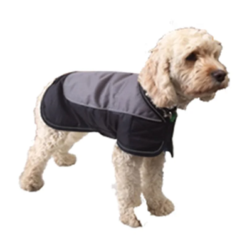 K9 Ripstop Waterproof Dog Coat Black & Grey