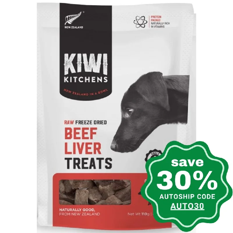 Kiwi Kitchens - Freeze-Dried Dog Treats - Beef Liver - 110G