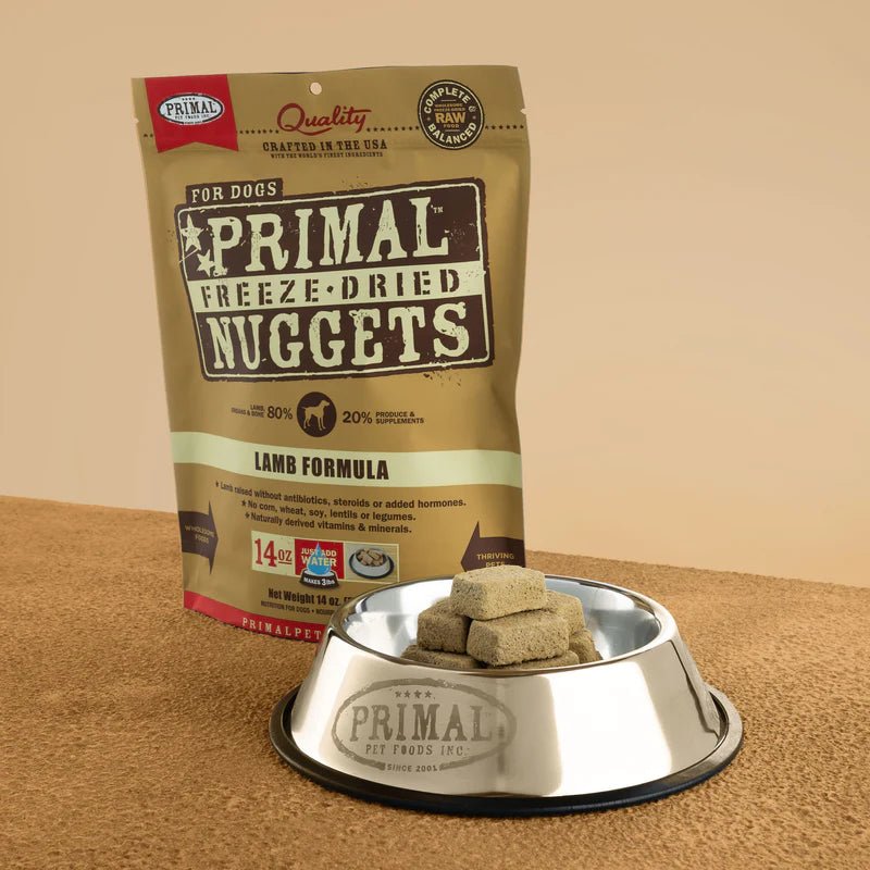 Lamb Canine Raw Nuggets - Freeze Dried Dog Food - Primal Pet Foods