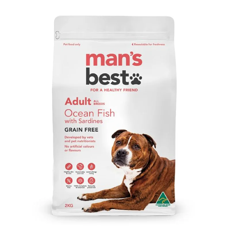 Man's Best Grain Free Ocean Fish with Sardines Adult Dry Dog Food