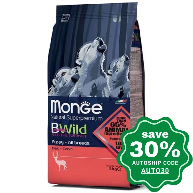 Monge - BWild All Breeds Puppy Dry Dog Food - Wild Deer - 15KG