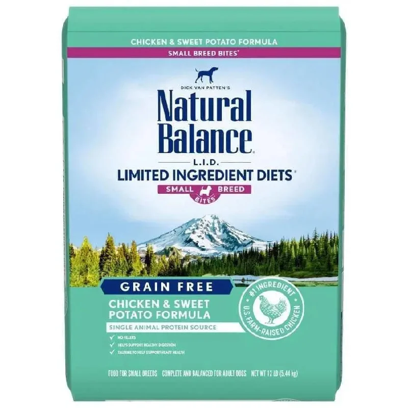 Natural Balance Pet Foods LID Chicken and Sweet Potato Small Breed Bite Dry Dog Food