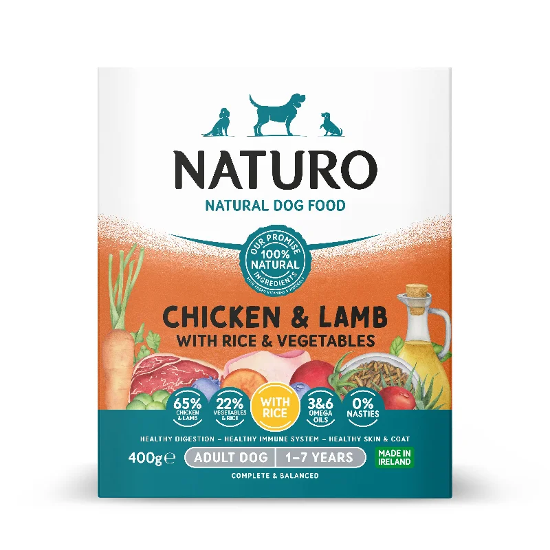 Naturo Adult Chick & Lamb R Tray 7x400g