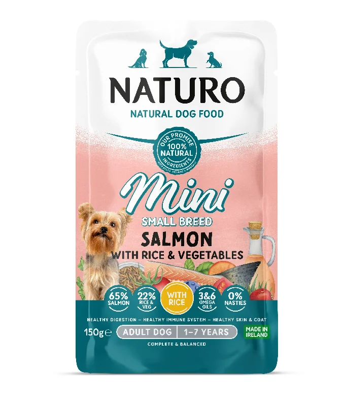 Naturo Adult Mini Salmon R&V Pch 8x150g