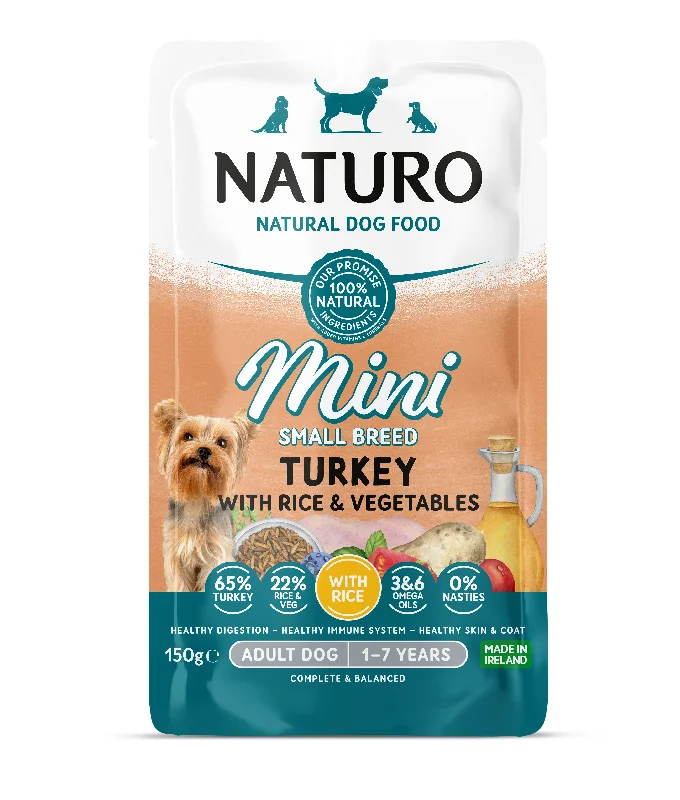 Naturo Adult Mini Turkey R&V Pch 8x150g