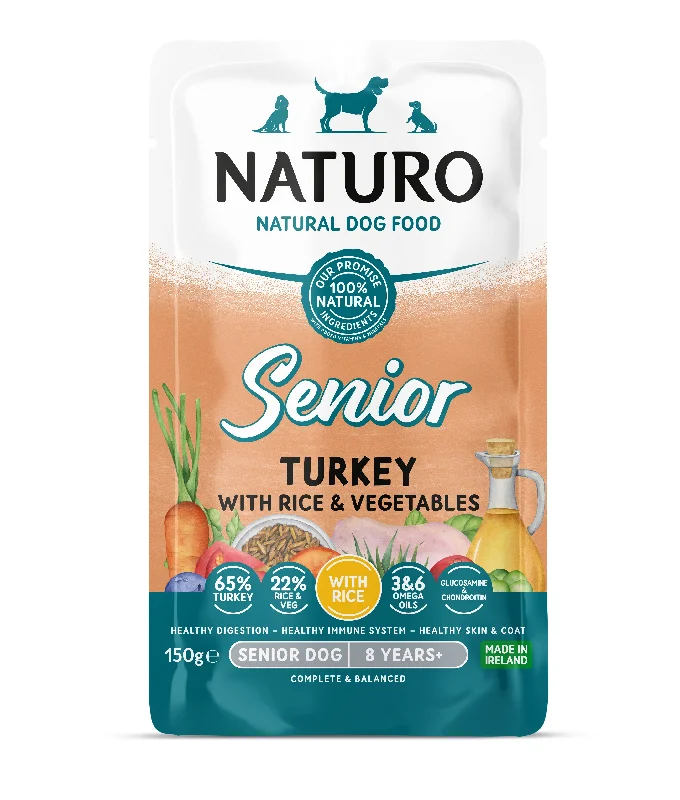 Naturo Senior Turkey R&V Pch 8x150g