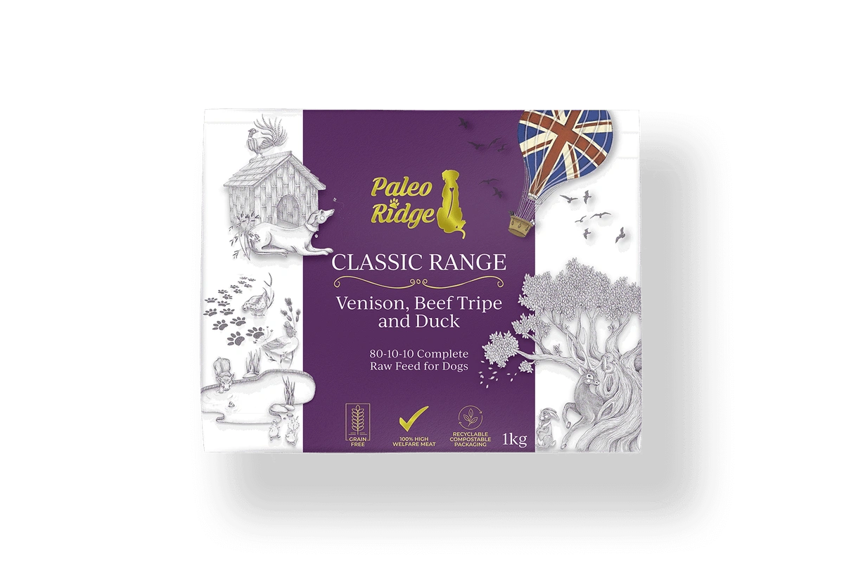 Paleo Ridge Venison, Beef Tripe & Duck 1kg