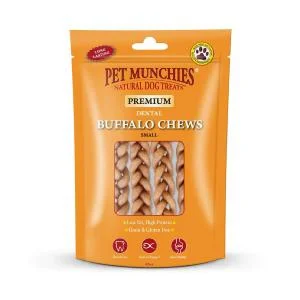 Pet Munchies Small Buffalo Dog Chews 55g