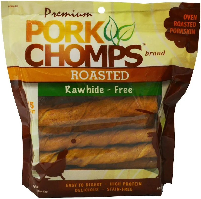 PORK CHOMPS ROASTED TWISTZ 15CT