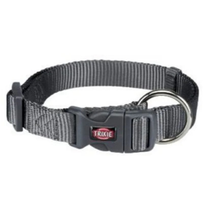 Trixie Premium Collar, S - M (30-45 cms/15mm), Graphite